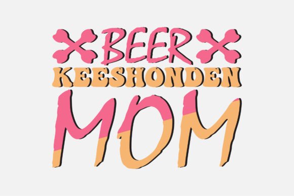 Beer Keeshonden Mom SVG: Graphics and Crafts in Action
