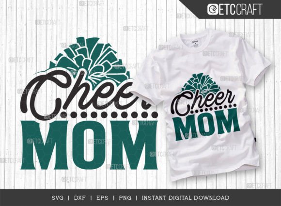 Cheer Mom SVG Cut File for Crafts & Graphics