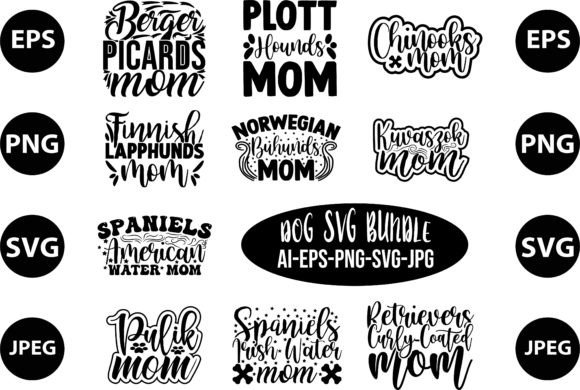 Dog and Mom SVG Bundle: Graphics for Crafts