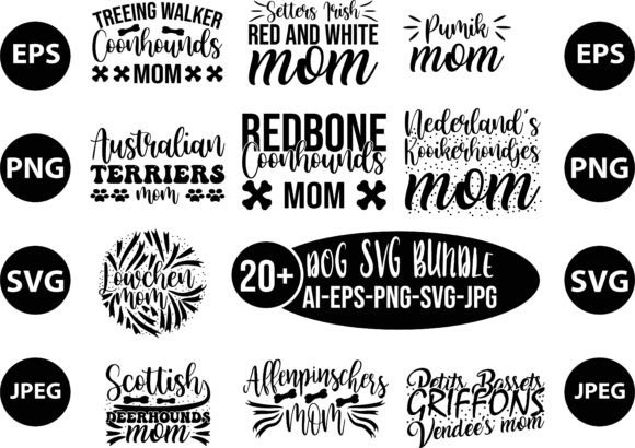 Dog Mom SVG Design Bundle