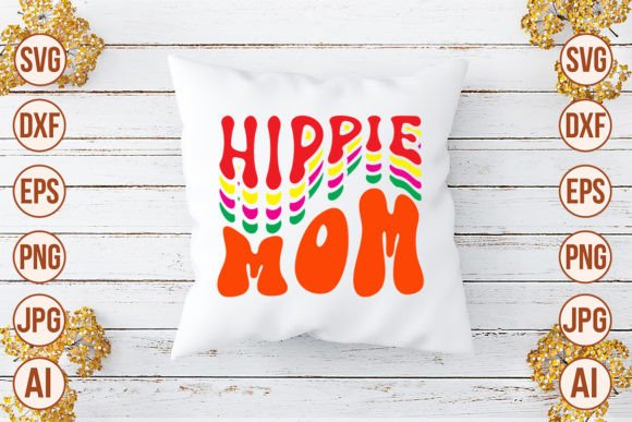 Hippie Mom SVG Cut File for Graphics and Crafts