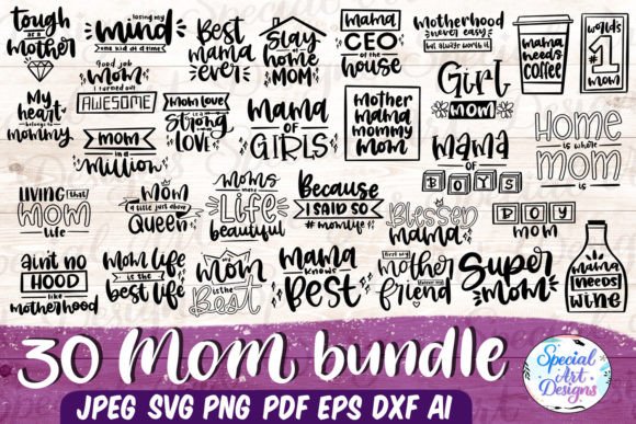 Mom Svg Bundle Mom Life Svg
