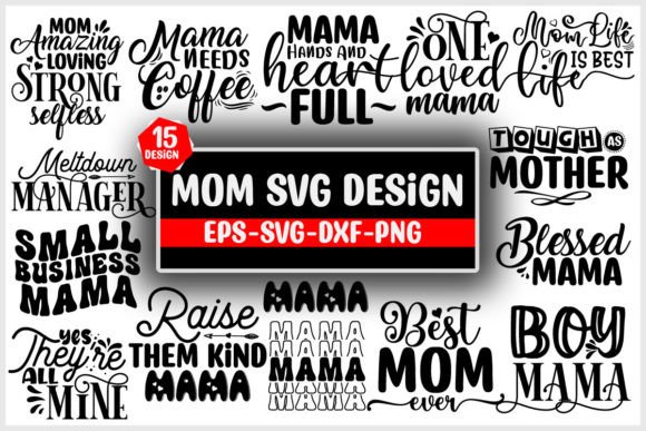 Mom Svg Design Bundle for Crafts and Graphics