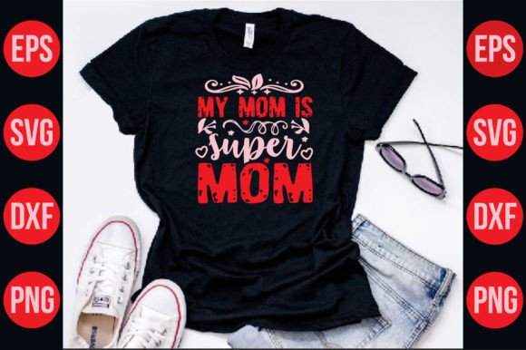 Mom Svg T-Shirt Design Vector Vintage