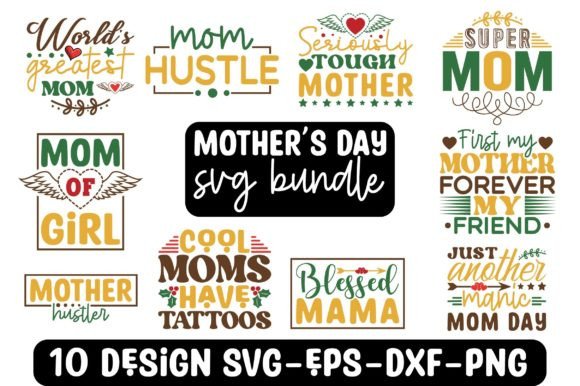 Mother's Day SVG Bundle for Graphics and Crafts
