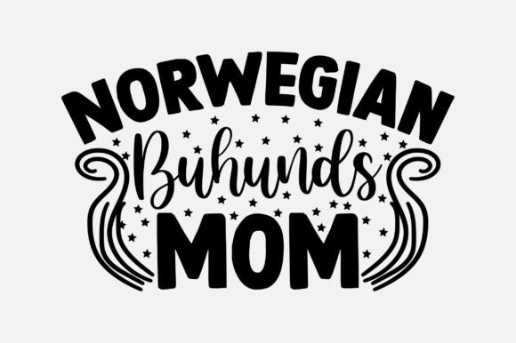 Norwegian Buhunds Mom SVG for Crafts and Graphics