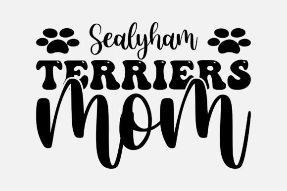 Sealyham Terriers Mom SVG: Graphics for Crafts