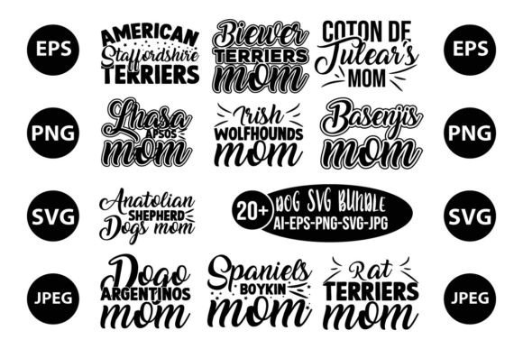 The Mega Dog Mom SVG Bundle